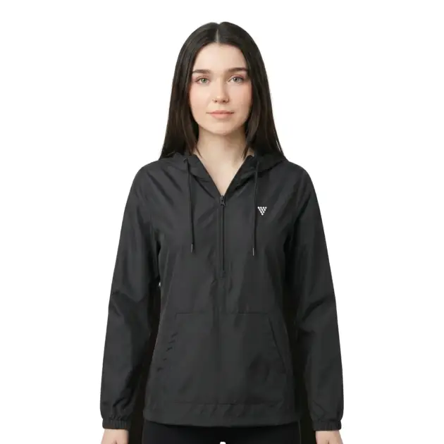 Women Windbreaker Jacket Black
