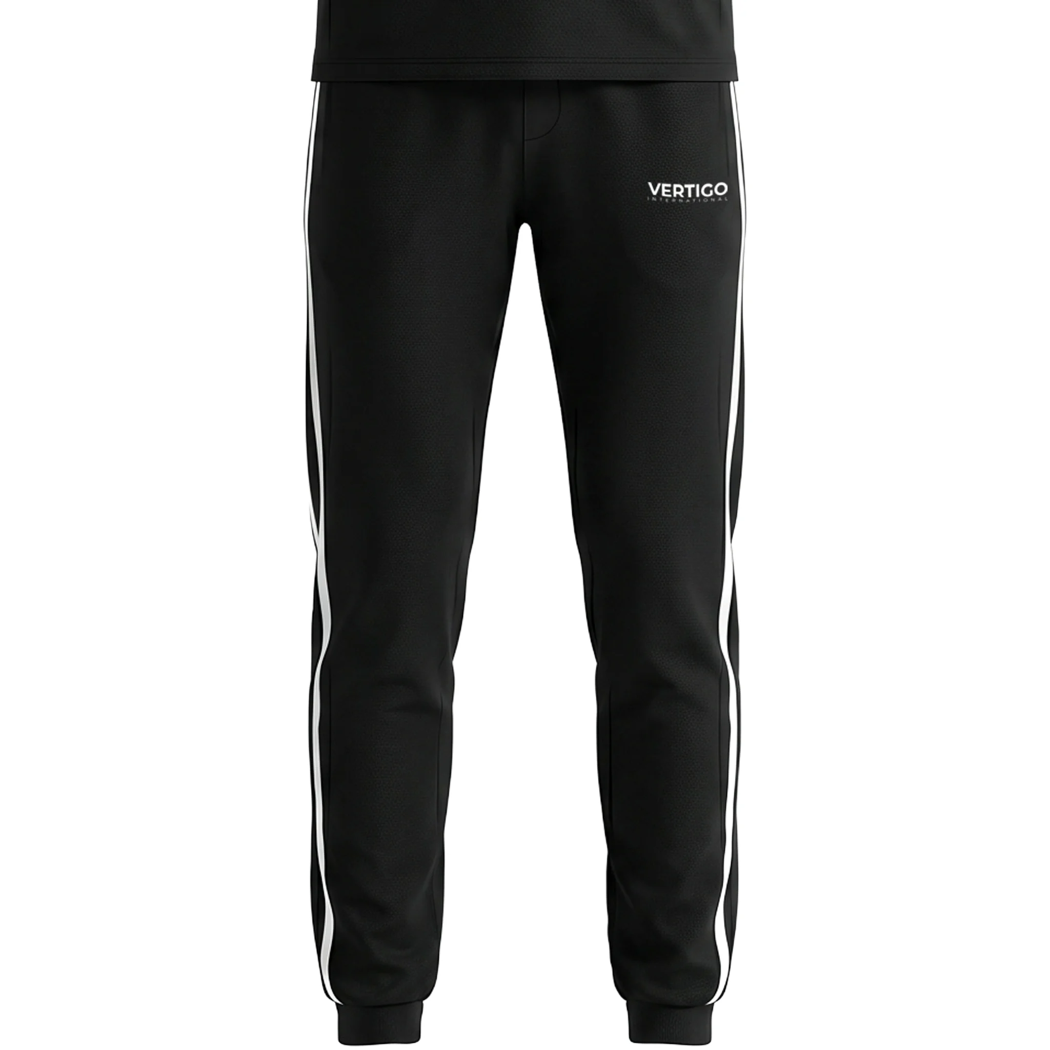 Men’s black training joggers front view