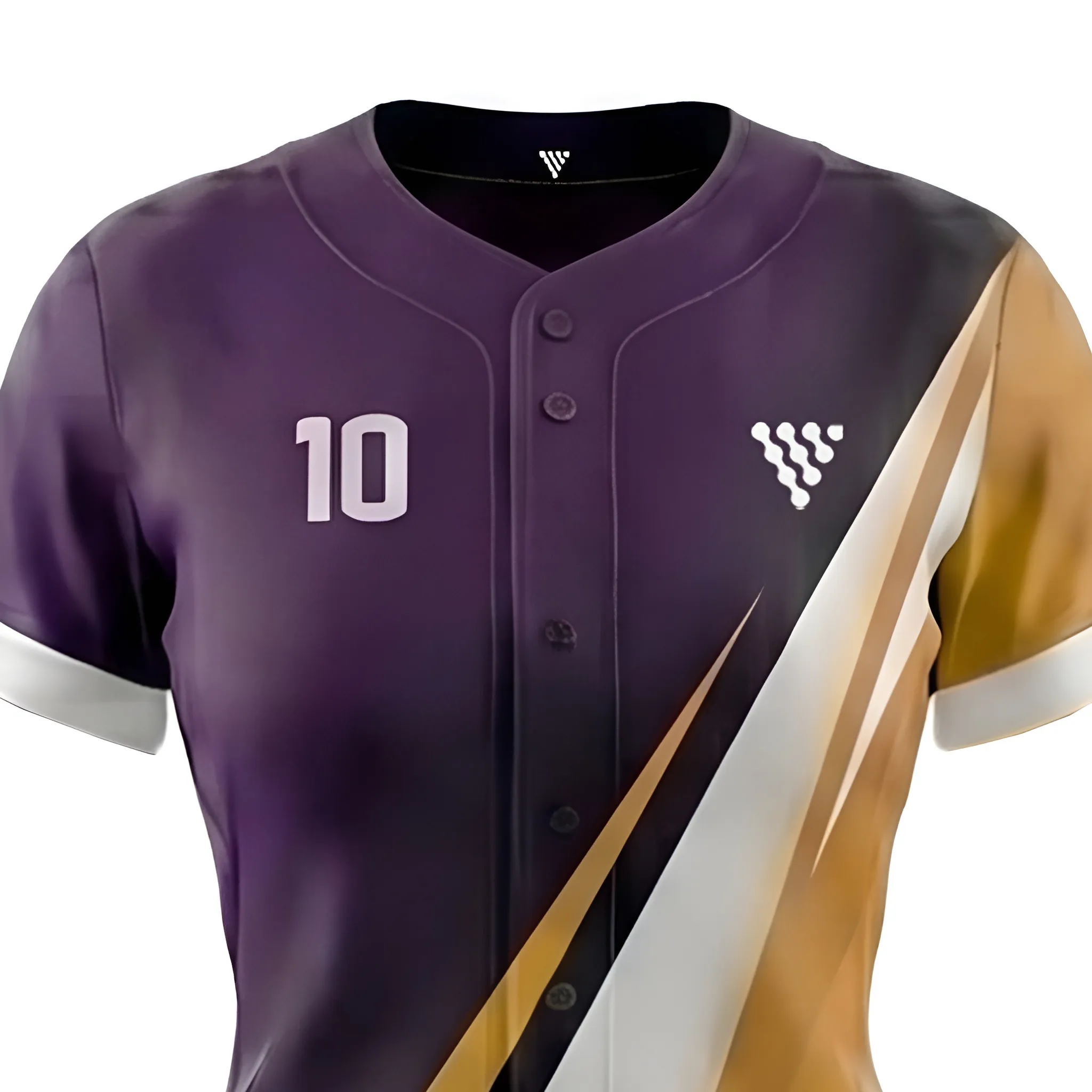 Close up design of womens basketball jersey