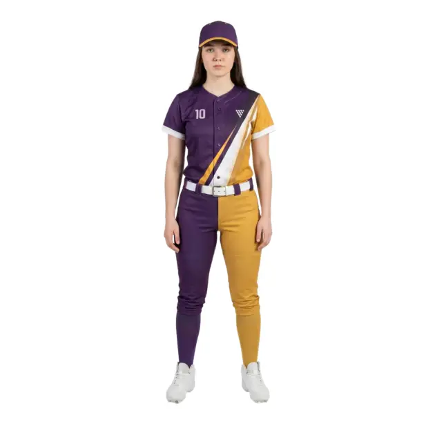 Female athlete wearing custom womens basketball uniform
