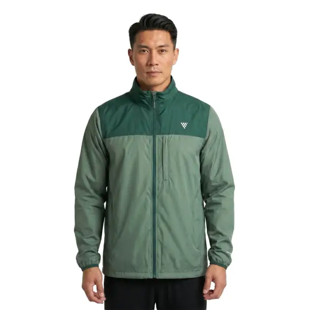 men windbreaker jacket teal sage green dual color lightweight outerwear