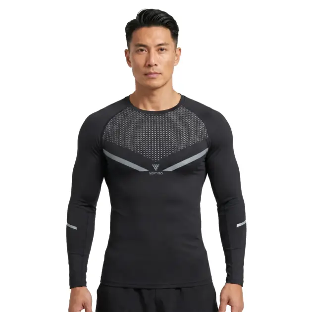 Premium mens performance compression shirt for gym and sportswear brands