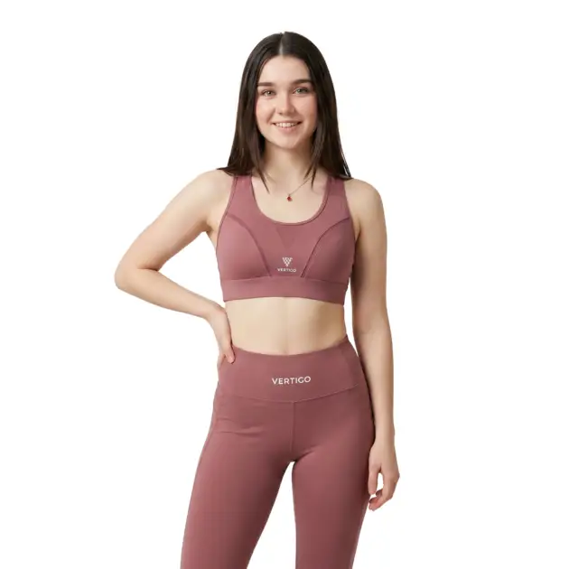 Women wearing pink high impact sports bra for gym workouts