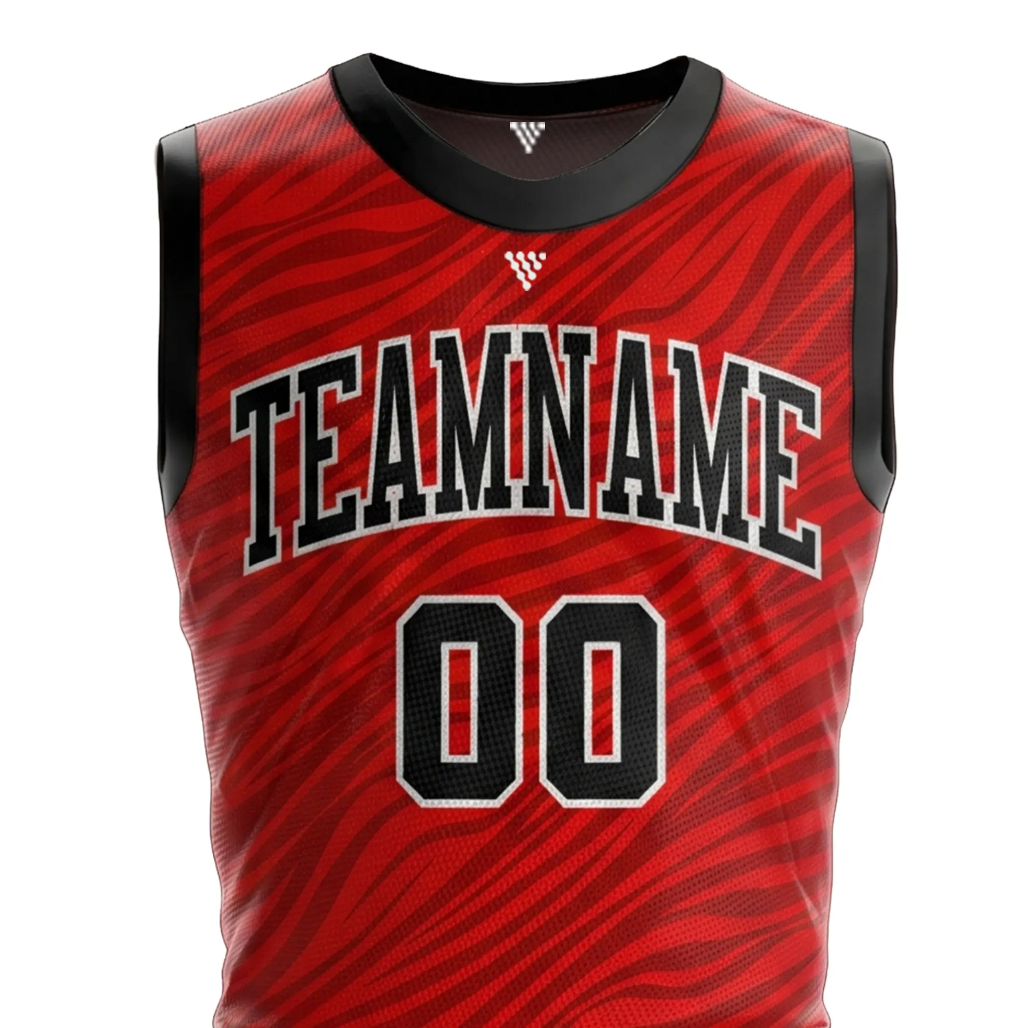 Close up of premium basketball jersey with breathable athletic fabric
