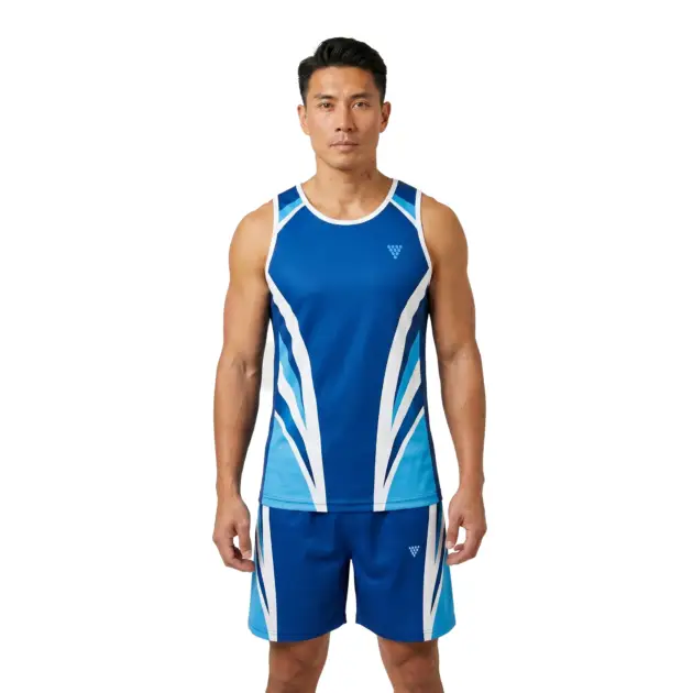 Athlete wearing custom netball uniform for professional teamwear