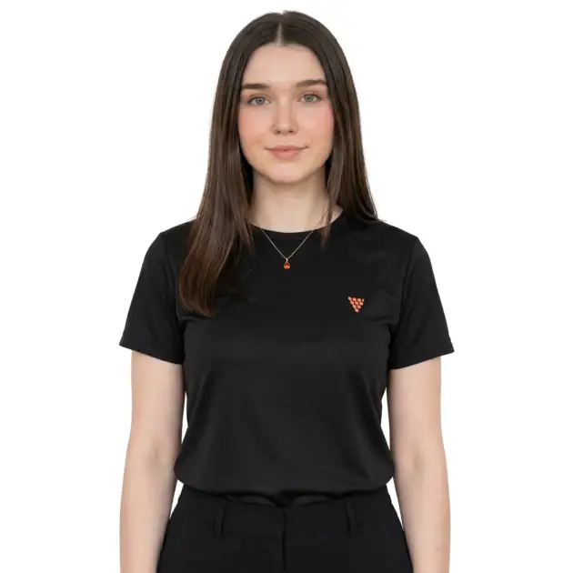 Women black gym wear shirt for fitness and activewear brands