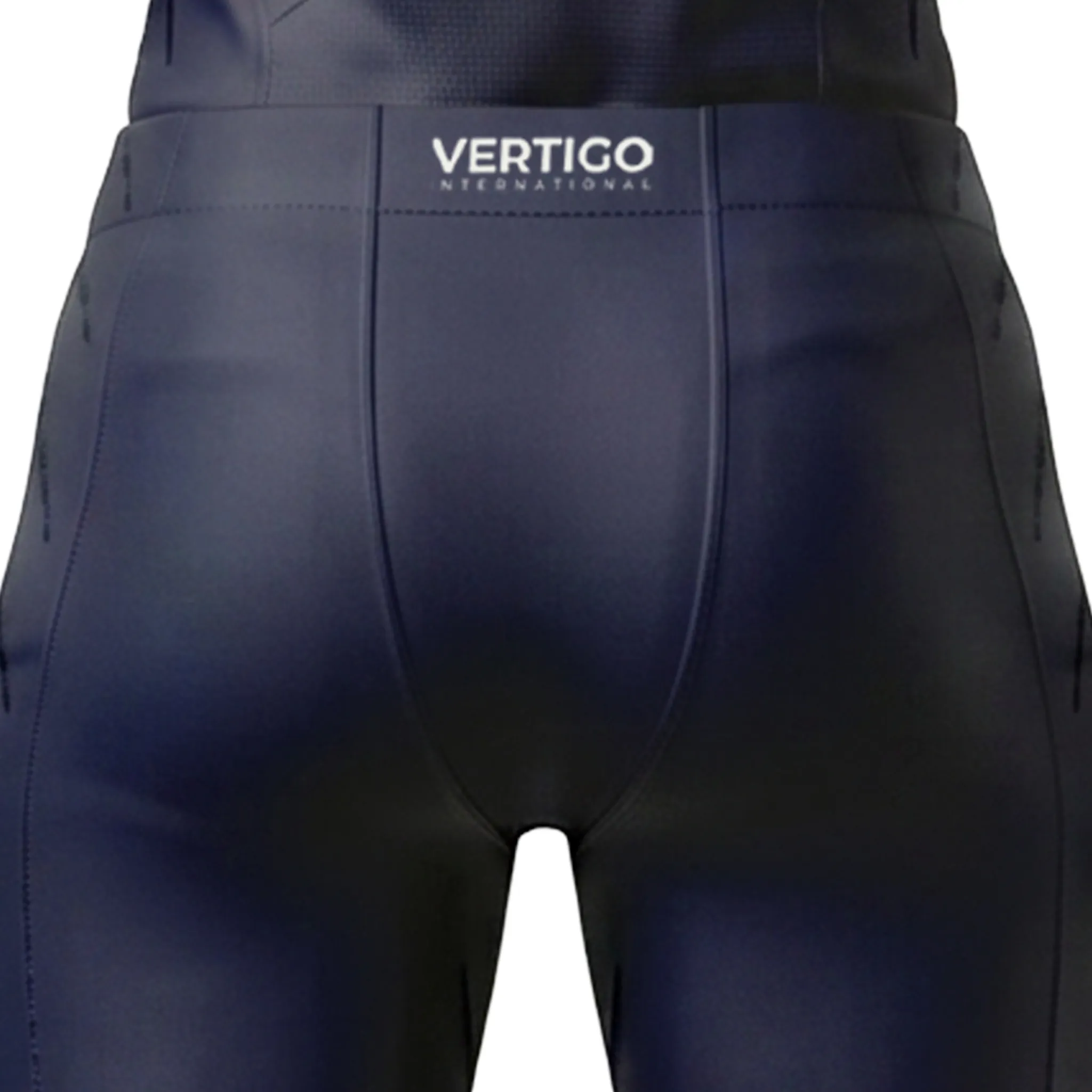 Women football uniform waistband branding close up