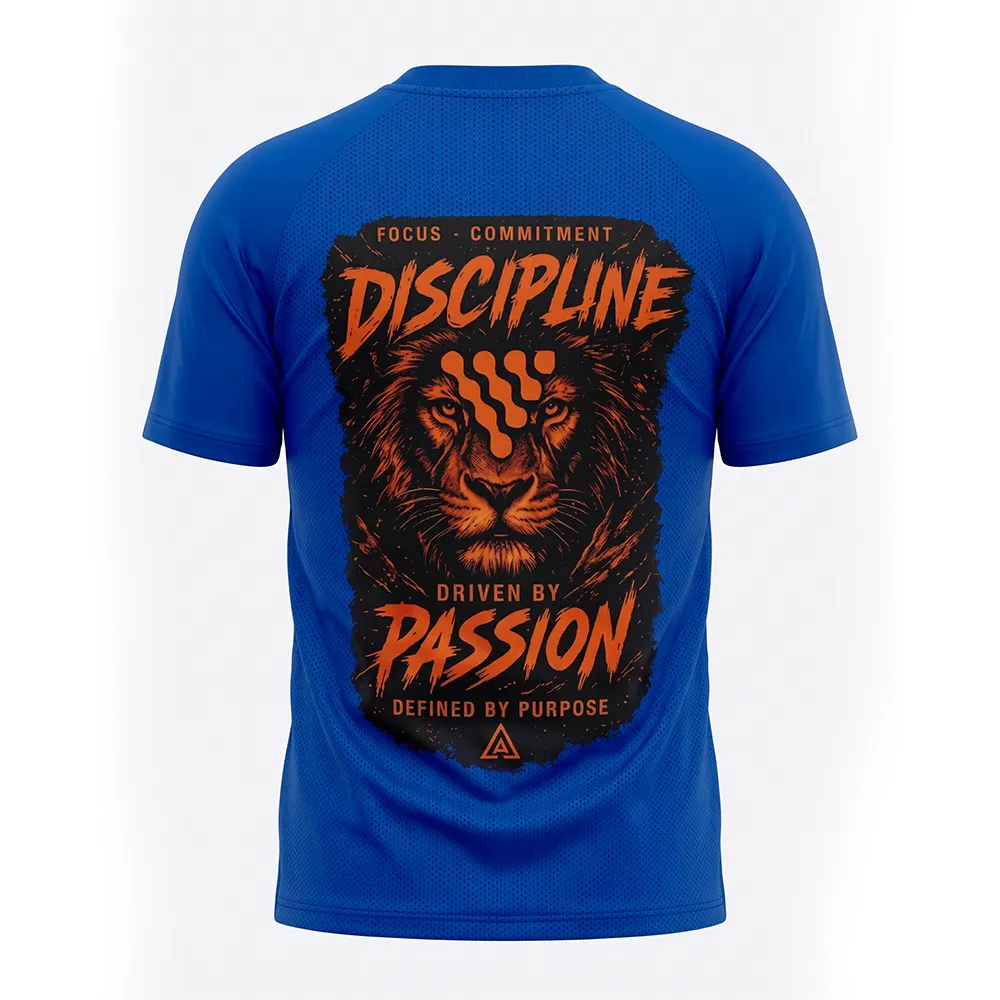 Custom Royal Blue Casual Wear Shirt back