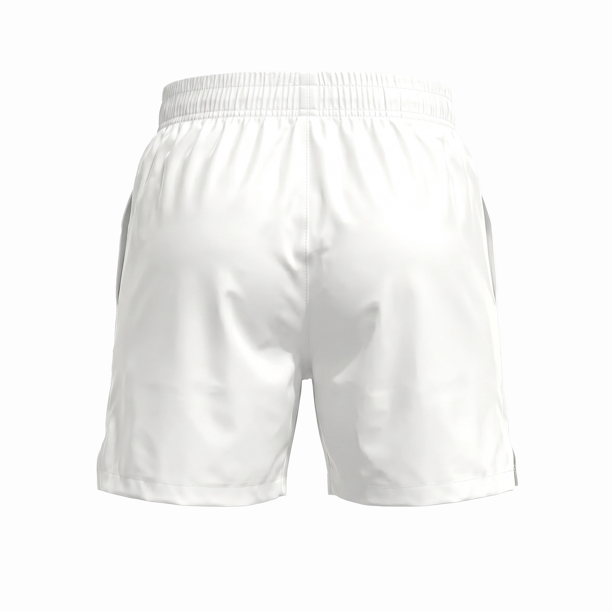 Custom White Gym Wear Shorts back