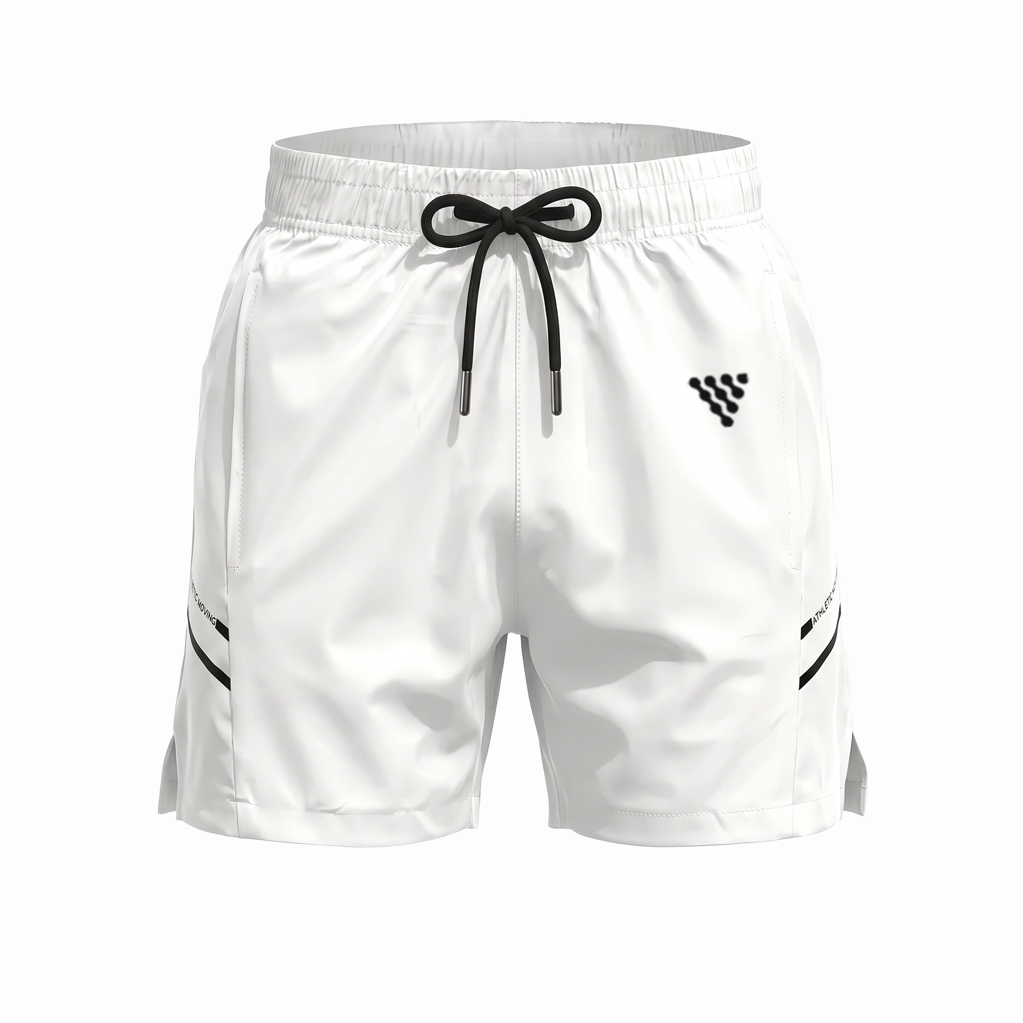 Custom White Gym Wear Shorts - Image 2